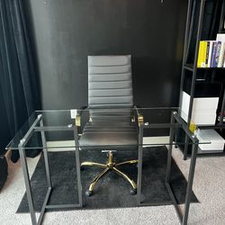 Modern 2-Piece Office Desk Set