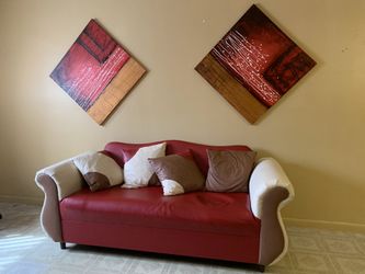 Barely Used Brand New Leather Couch