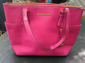 Pink Charlotte large top zip tote