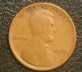 1910 1C  Wheat Penny Extremely Rare