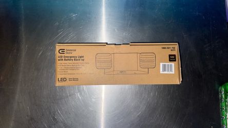 Commercial Electric LED Emergency Light with Battery Backup