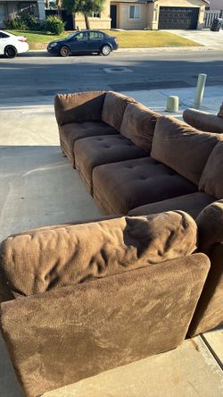three-piece sectional loveseat recliner