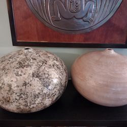 Beautiful Original Art Clay Seed Pots by Artist Teller. Outstanding pieces