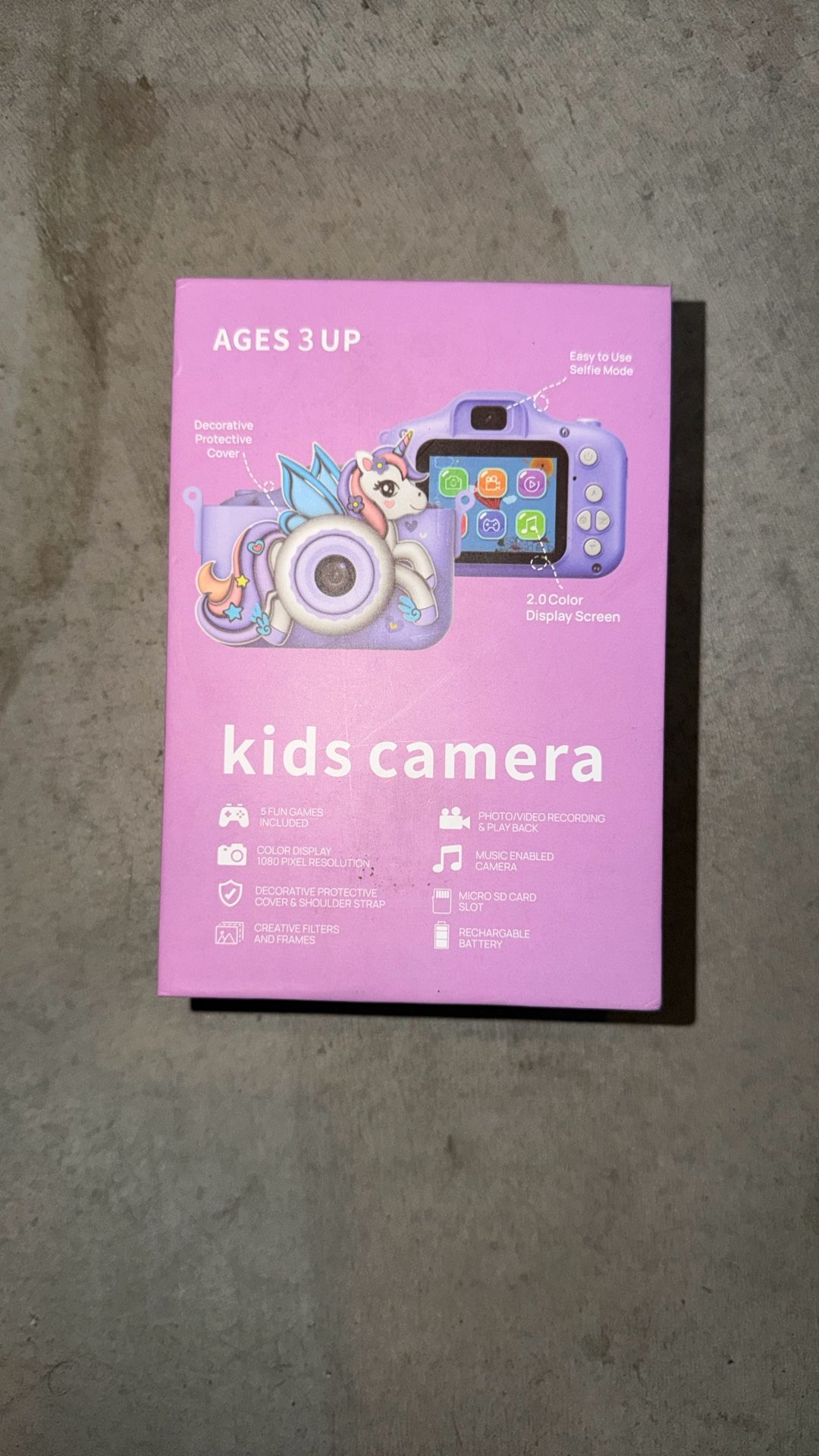 Kids Digital Selfie Camera with 32GB SD Card