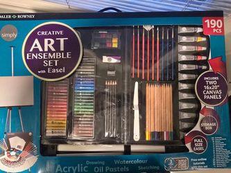 Daler-Rowney Creative Art Ensemble Set with Easel 190pc