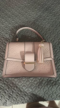 ALDO Blush Pink Embossed Top-Handle Crossbody Bag