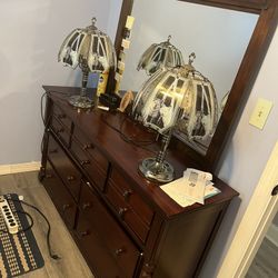 10 Drawer Dresser Desk With Mirror (Valued At 380 But You Can Have It For: $195!) 