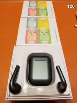 New Bluetooth/rechargeable/earpiece/ Headphones/earbuds/headset many styles i12, airpods, airpod pro and more compatible with iPhone or android Bz9