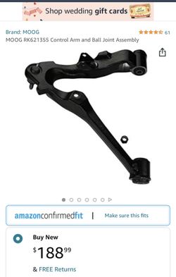 MOOG RK621355 Control Arm and Ball Joint Assembly