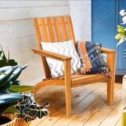 Adirondack Chair Outdoor Acacia Wood Classic Armchair