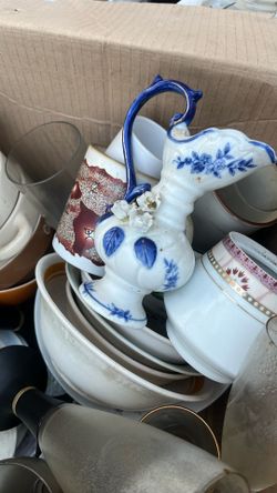 Old School Cups And Plates