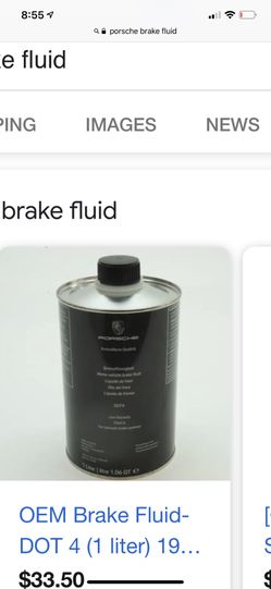 Porsche brake fluid