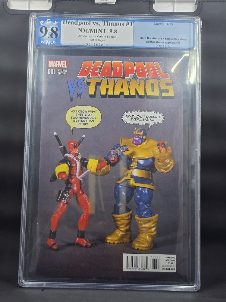 Deadpool Vs Thanos # 1 - Action Figure Variant Cover - 2015 Marvel Comics