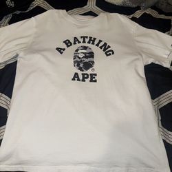 White Bape Tee