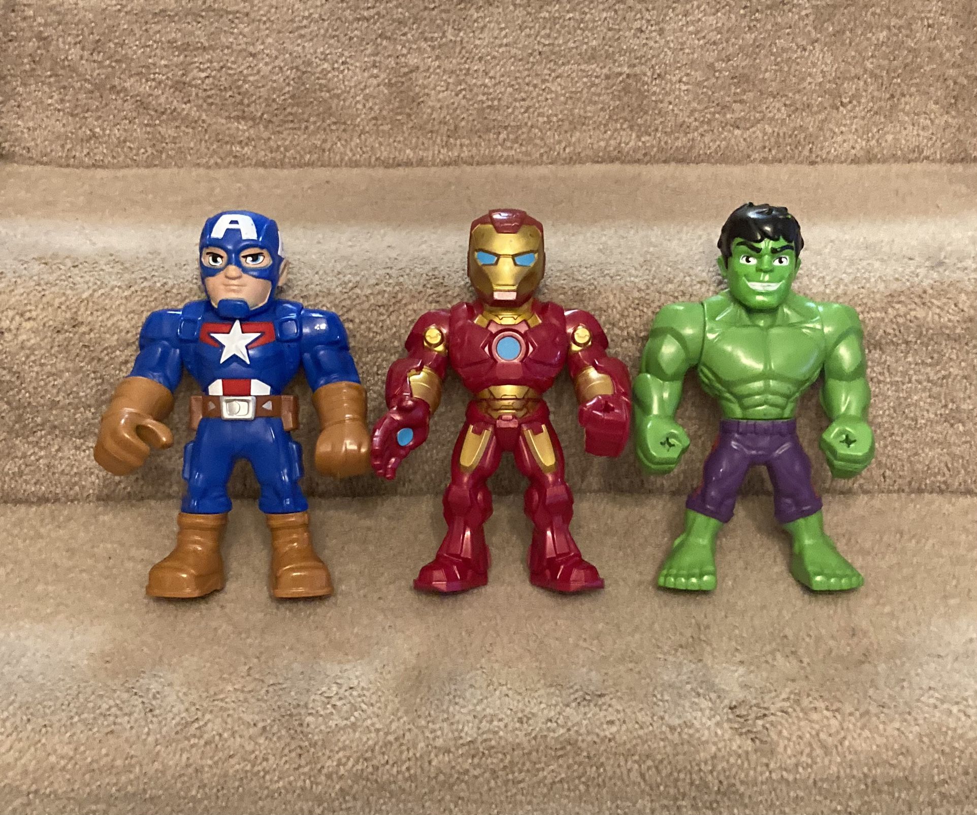 3 Marvel Comics Avengers Superheroes 10 Inch Action Figure Toys Ironman Hulk Captain America!!!