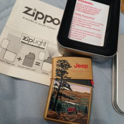 1990s Zippo LIGHT -jeep Needs To Be Batteried Up