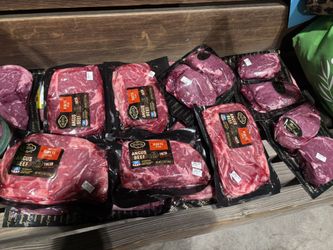 Fresh prime Ribeye Steaks , and prime tenderloin steaks
