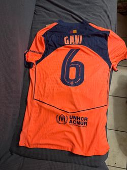 FC Barcelona Gavi #6 Away Soccer Dri-Fit Jersey