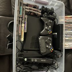 Xbox 360 And PS2 With Games