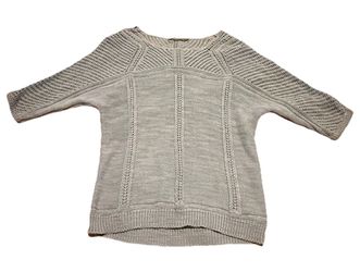 Prana Sweater Women Small Blue Purple Organic Cotton Lightweight Knit Soft