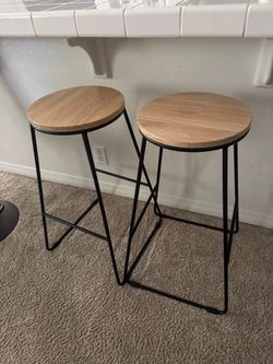 Set of 2 Modern Bar Stools
