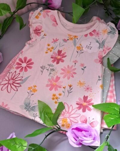 Baby Girl 0-3 Months BNWOT George Supersoft Tops Set