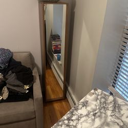shelf with mirror