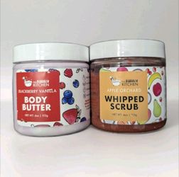 Whipped Body Scrub & Body Butter Bubbly Kitchen Apple Orchard Blackberry Vanilla