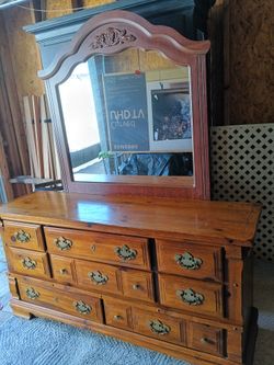 Dresser and mirror