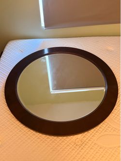 Large Wooden Frame Mirror
