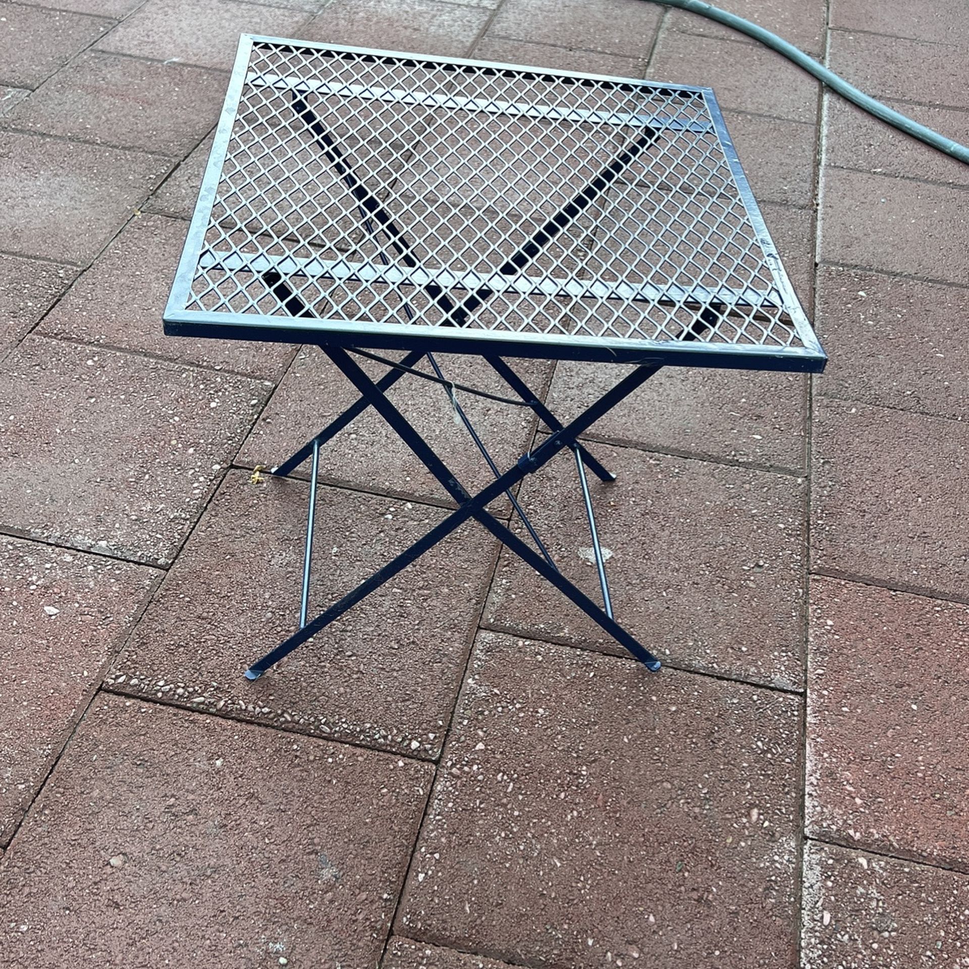 Small Metal Folding Table
