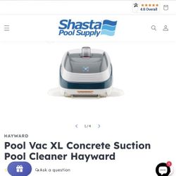Pool Vac XL Concrete Suction Pool Cleaner Hayward