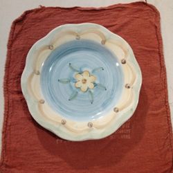 Salute Ceramics Yellow Flower Plate