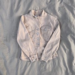 Beige Liz Claiborne button up jacket.