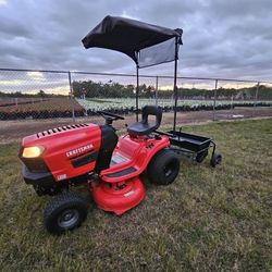 Craftsman Tractor And Agrifab 100lb Spike Aerator Spreader