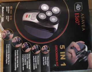 4D Asavea I360 5 in 1 Grooming Kit LK-1800 Rechargeable Cordless Shaver Trimmer

