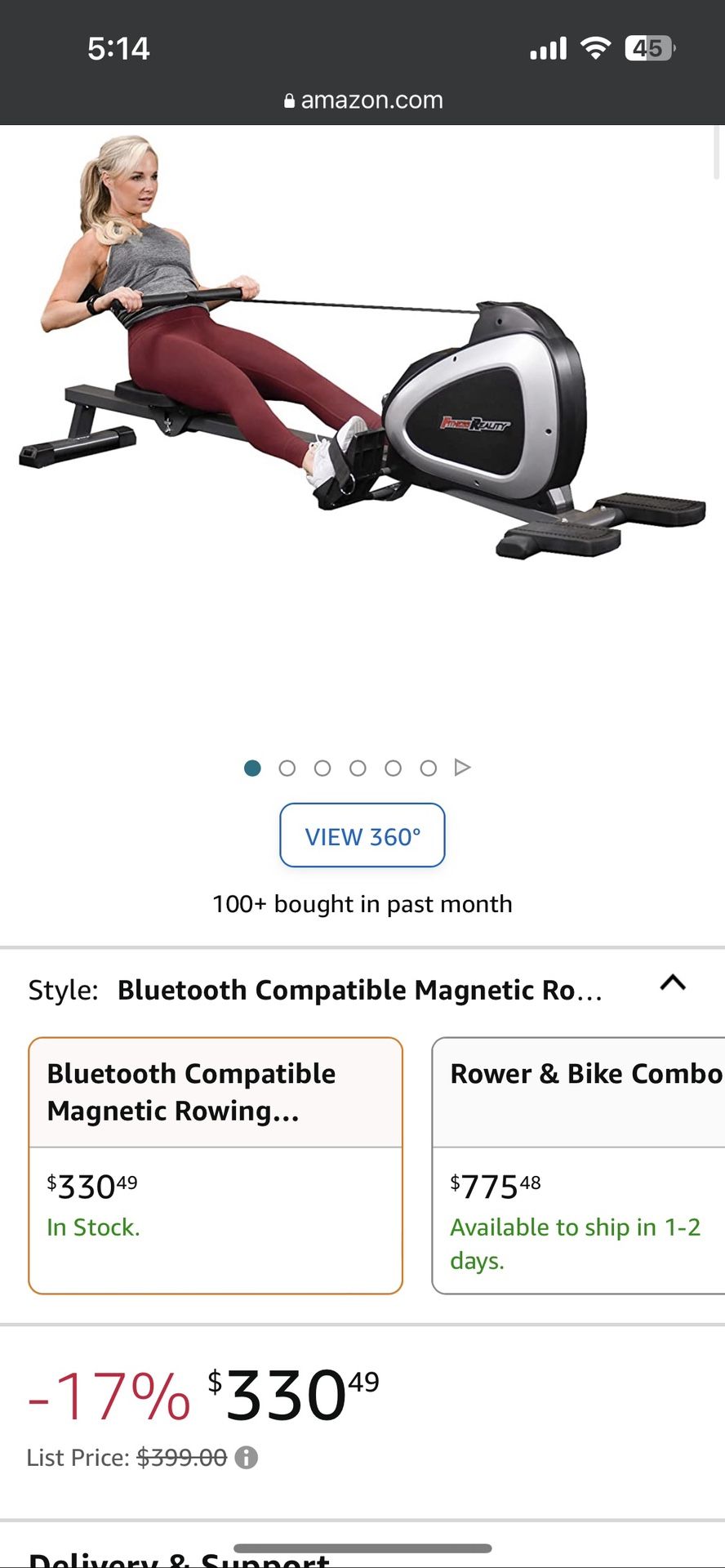 Bluetooth Rowing Machine
