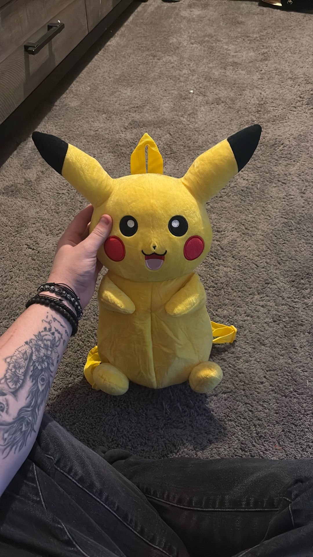 Pikachu character backpack