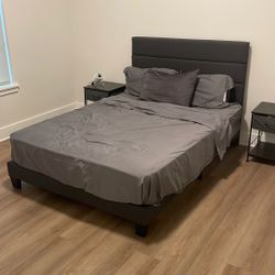 Bed Frame With Matching Nightstands 