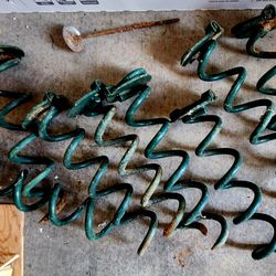 Heavy duty metal stakes