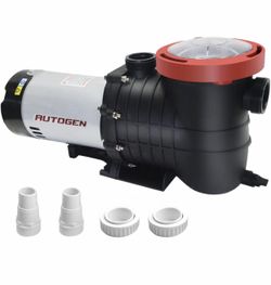 AUTOGEN 2.0 HP Pool Pump, 8000 GPH Above Ground Pool Pump, 115V/230V Dual Voltage Pool Pump, Swimming Pool Pump with Strainer Basket and Drain Plug 60