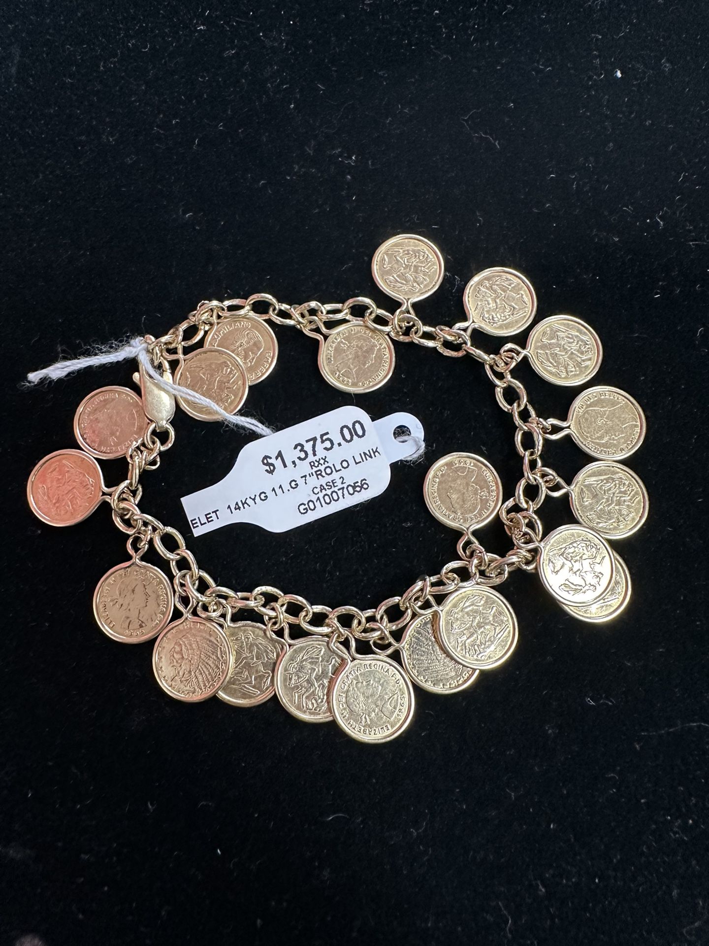 14k Gold Charm Anklet