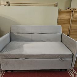 Grey Sleeper Sofa 54"