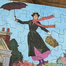 Vintage Walt Disney Mary Poppins Jigsaw Puzzle 1960s