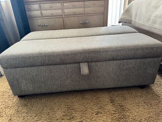 Twin Size Folding Ottoman Sleeper Bed with Mattress,