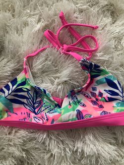 Baby girl bikini top only floral design 2T