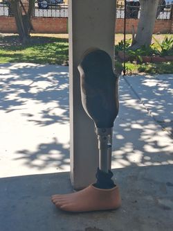 Prosthetic below the knee left leg