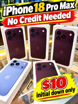 IPhone 18 Pro Max Unlock New Pay Low Down No Crdt Needed