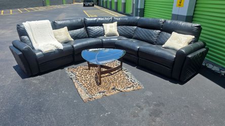Leather Sectional recliner -free delivery