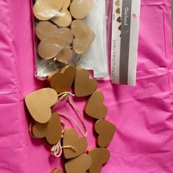 Gold Hearts Decorations 